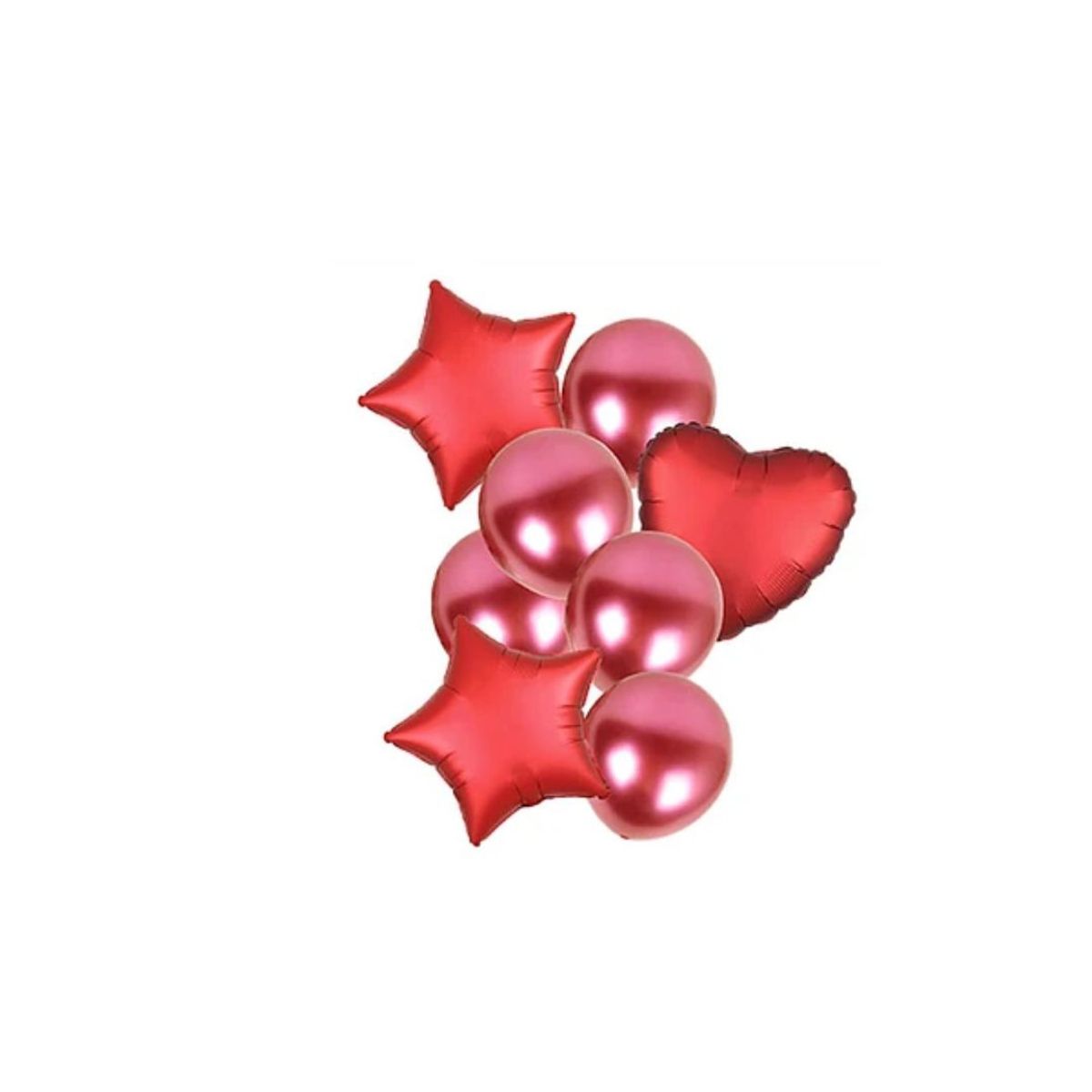 GENERICO - Set De Globos Color Rojo 8 Piezas