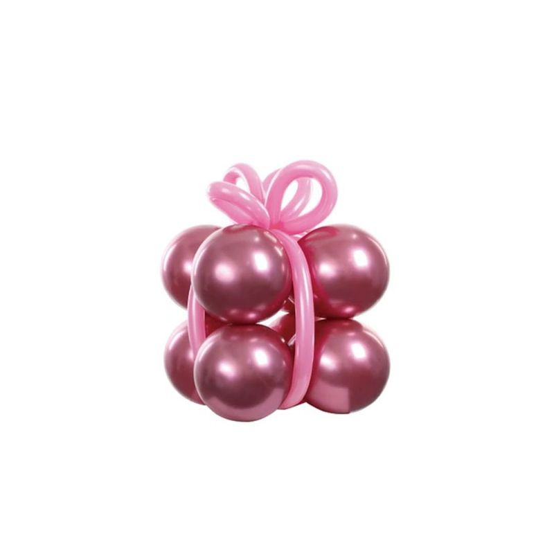 GENERICO - Set De Globos De Látex Color Rosa 12pcs