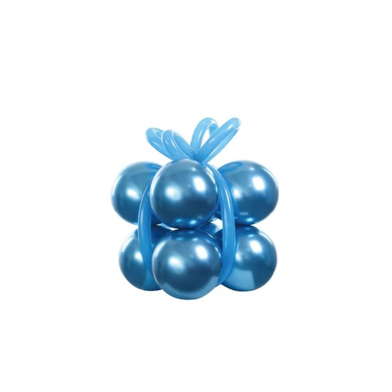 GENERICO - Set De Globos De Látex Color Azul 12pcs