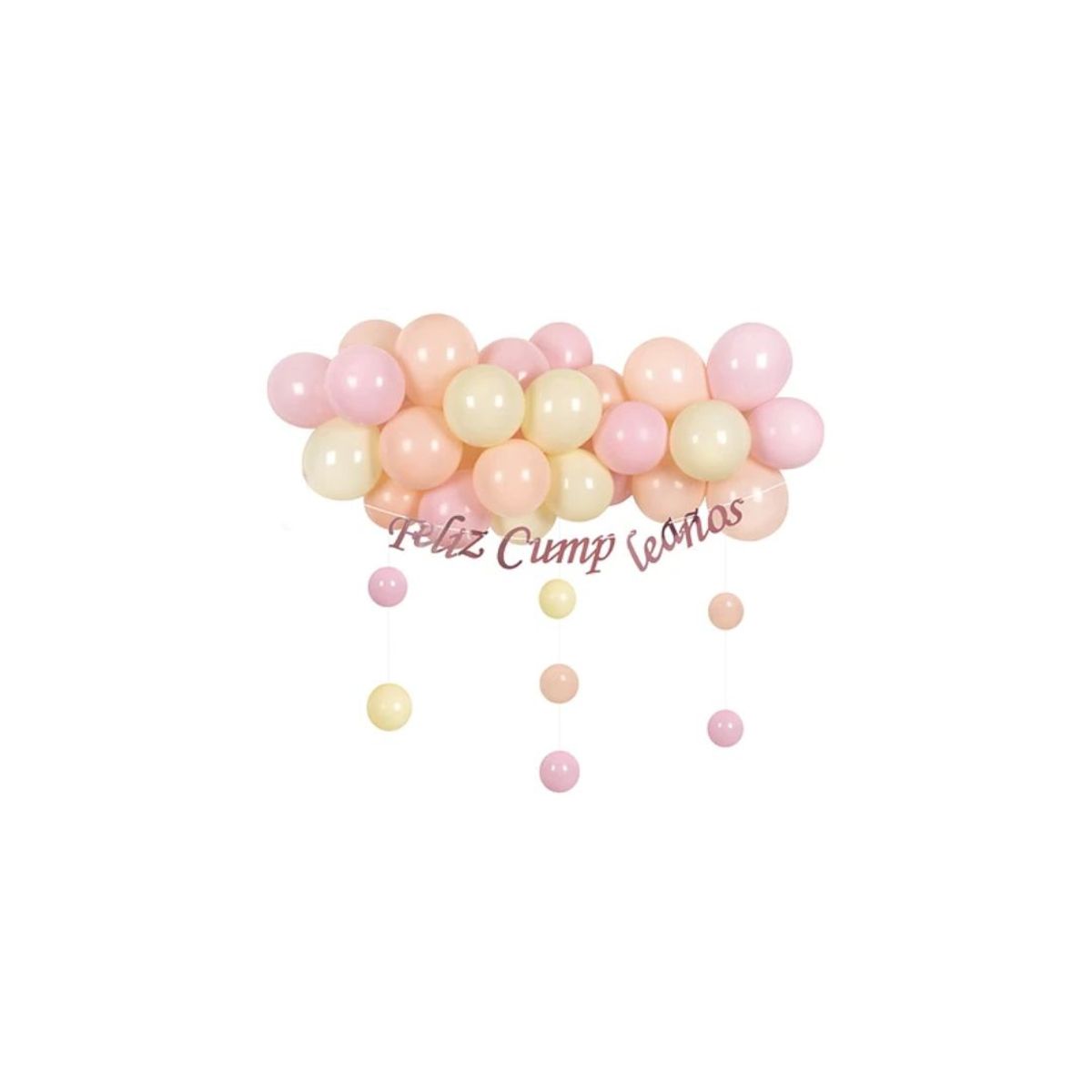 GENERICO - Set De Globos De Látex Rosa 36pcs