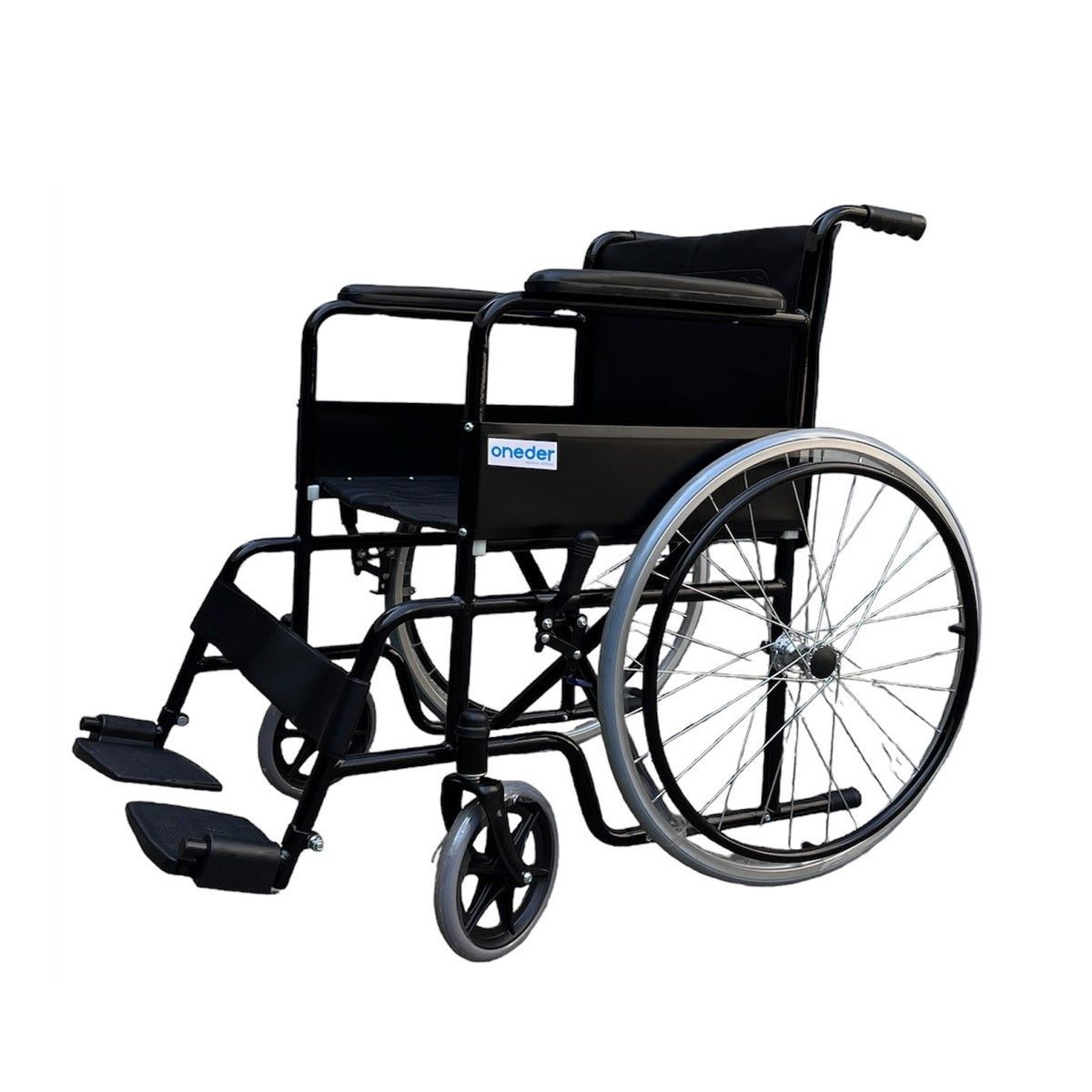 ONEDER - Silla De Ruedas Estándar Liviana Negra Oneder KJT811B