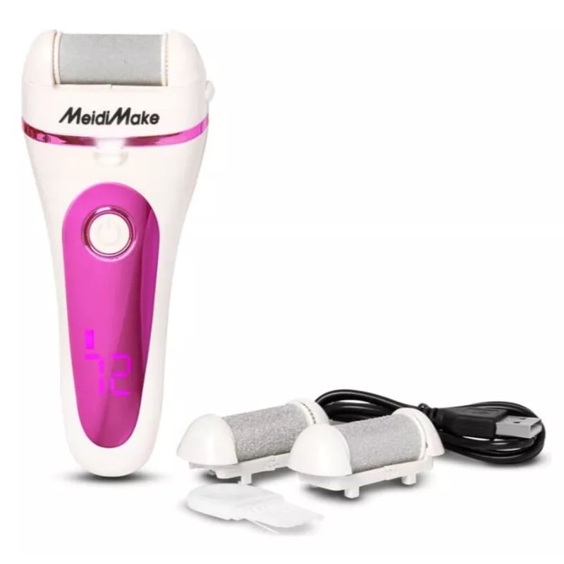 GENERICO - Removedor De Callos Maquina Exfoliadora Para Pies Rosa USB