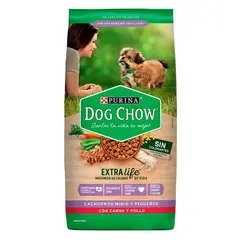 PURINA - ALIMENTO DE PERRO DOG CHOW CACHORRO MINI-PEQ CARNE POLLO 8KG