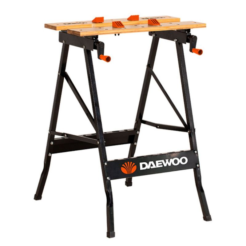 DAEWOO - MESA BANCO DE TRABAJO DAEWOO PLEGABLE PORTATIL SOPORTA 70KG