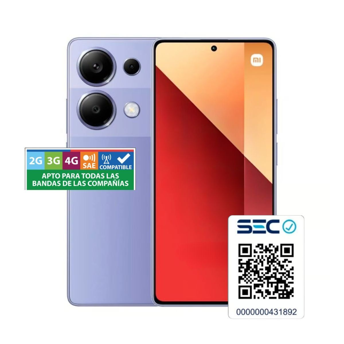 XIAOMI - Xiaomi Redmi Note 13 PRO 4G 8GB+256GB Lavanda