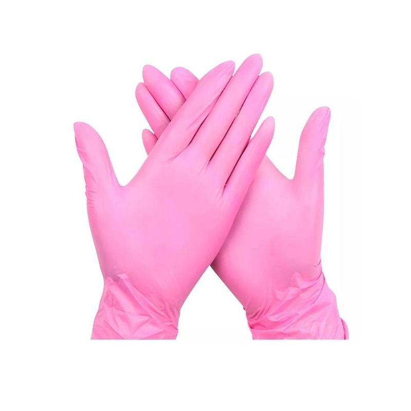 CLEANCARRIER - Guantes De Nitrilo Rosado Clean Carrier 100un Talla S CLEANCARRIER
