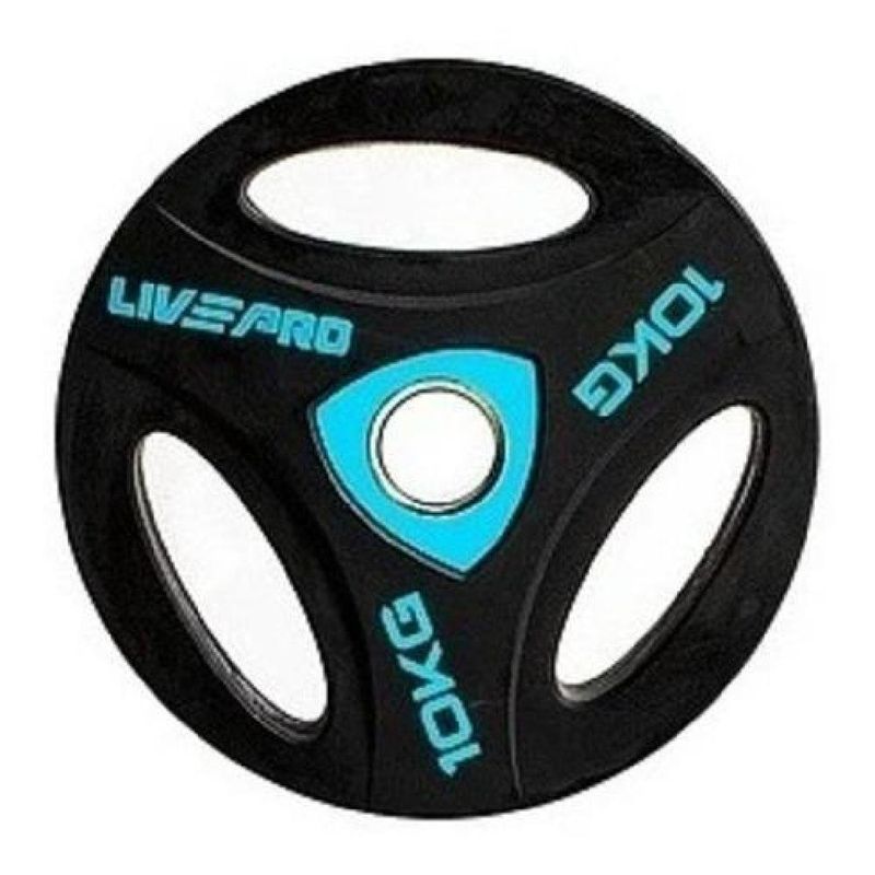 LIVE PRO - Disco Olímpico Asa 10kg Nuevo Original Live Pro LIVE PRO