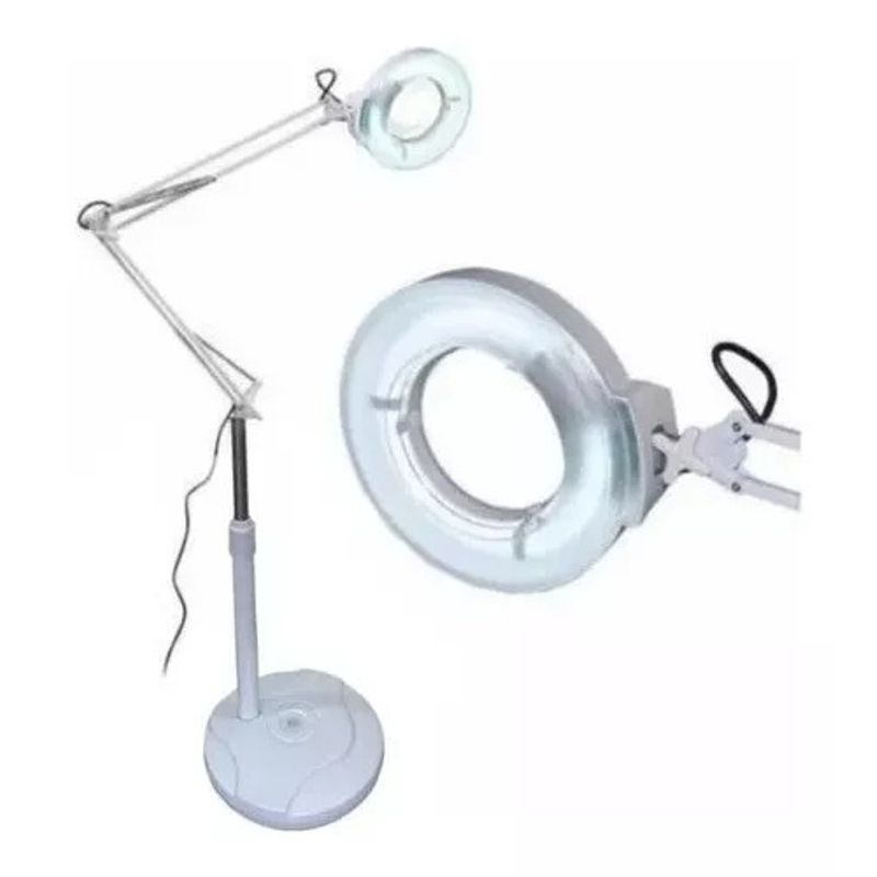 GENERICO - Lampara Luz Fría Lupa Led Con Pedestal Cosmetología Pestañas