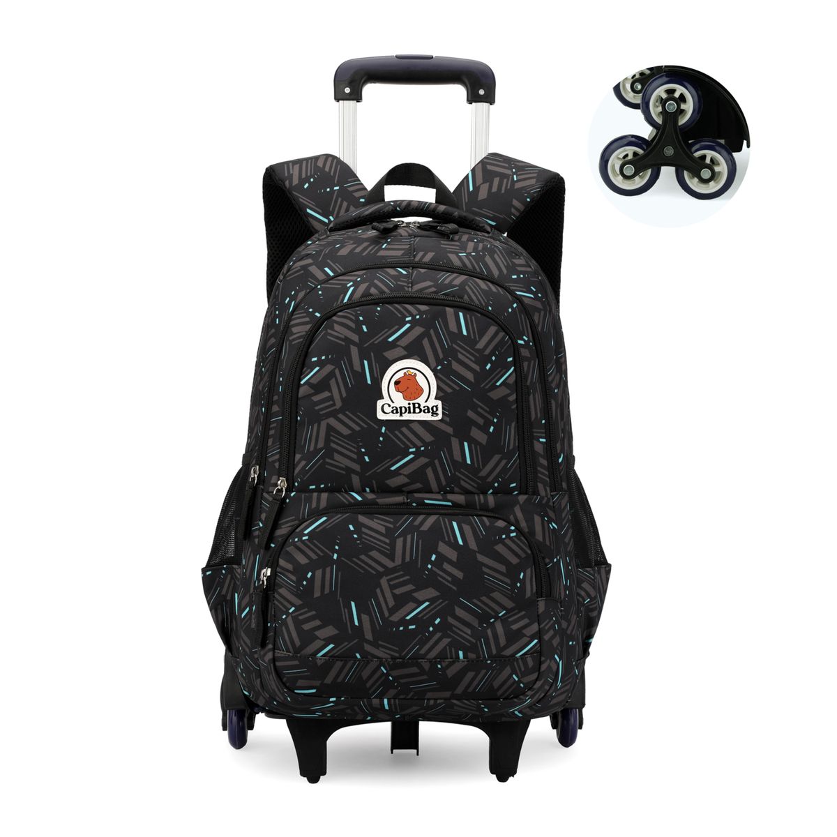 CAPIBAG - Mochila Escolar 6 Ruedas 30L Capibag