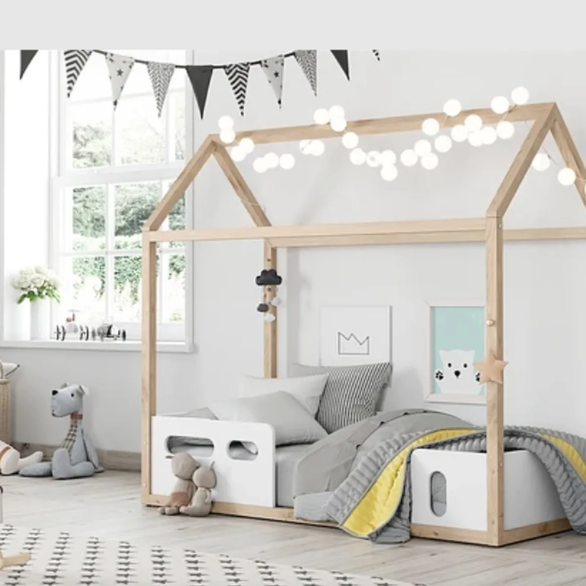 KIDSCOOL - Cama Casita Liv Blanca
