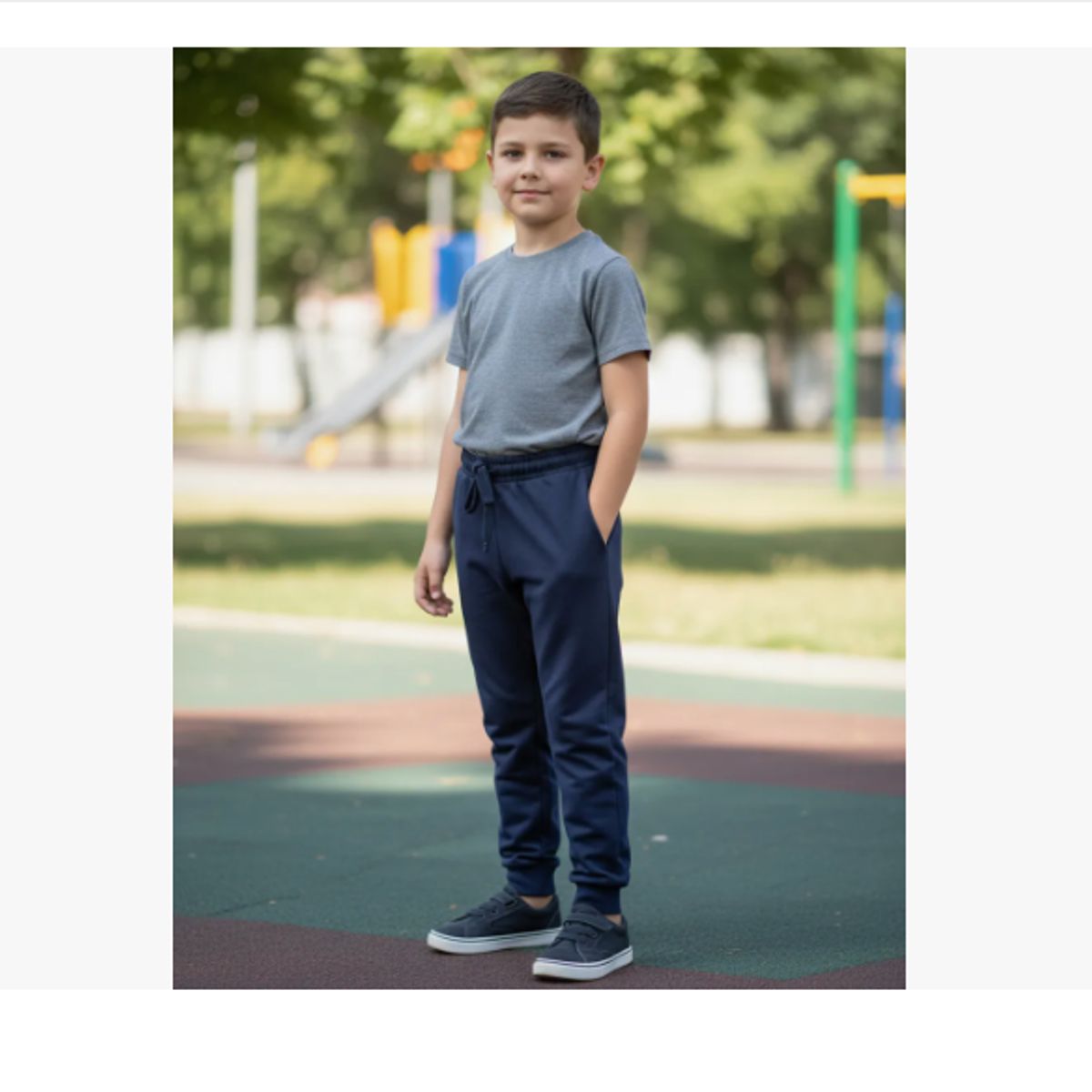 AGW - Pack 2 Pantalones Buzo Niño Azul Marino