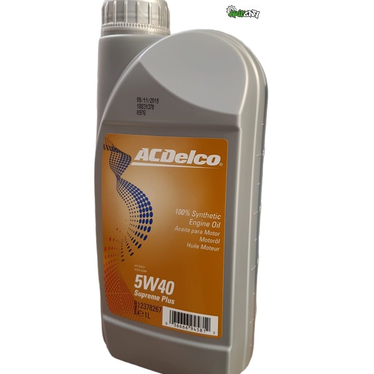 GENERICO - 5w40 API SNCF 1Litro Aceite Lubricante Acdelco Sintético
