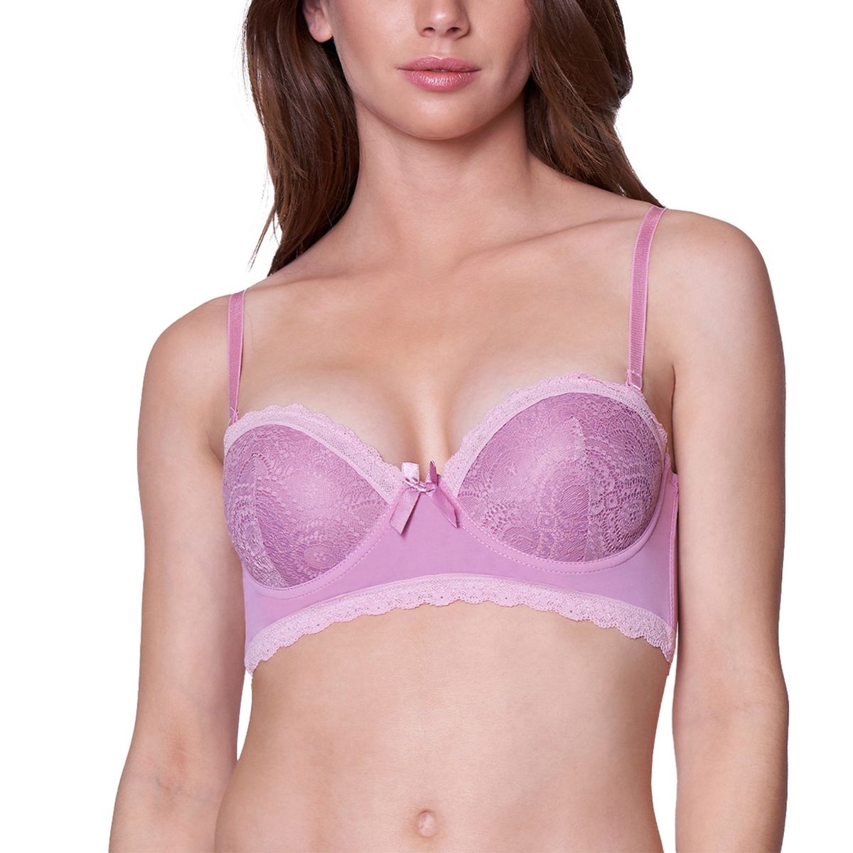 BAZIANI - Sostén Encaje Strapless Push Up 3891