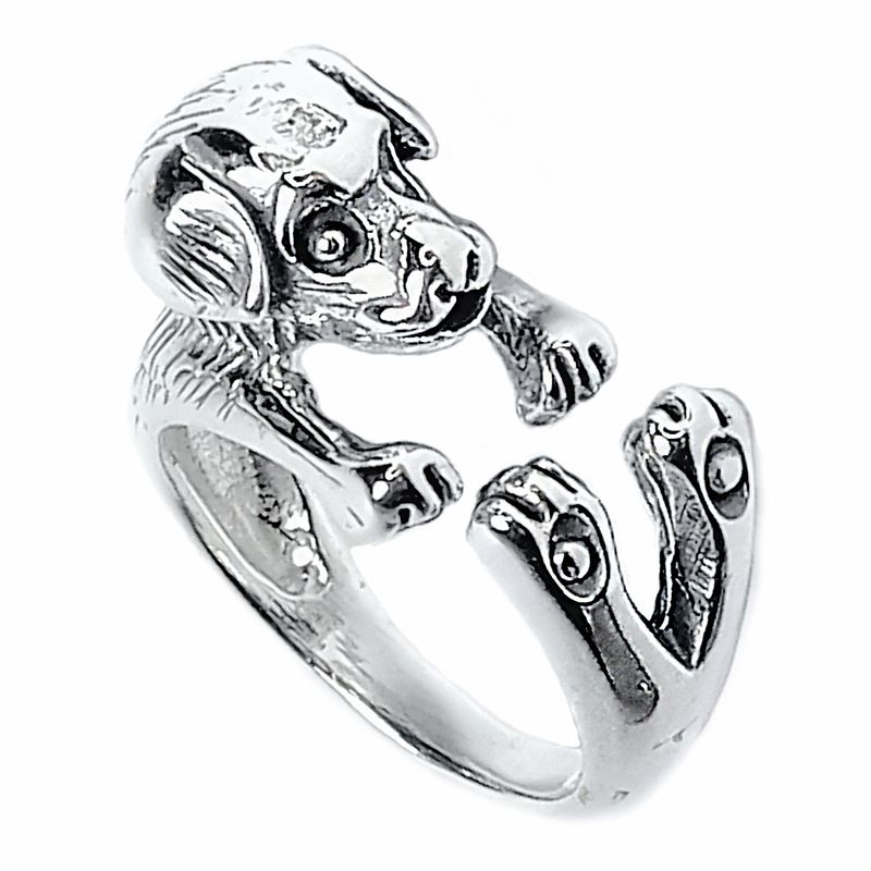ANDREA COGGIOLA JOYAS - Anillo Perro Plata Fina 925