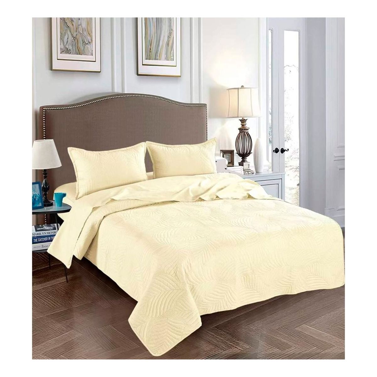 GENERICO - Cubrecama De Verano Quilt 2.0 Plazas Queen Amarillo