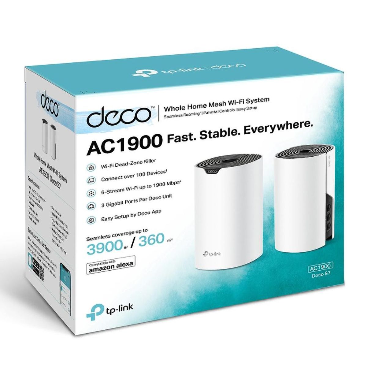 GENERICO - MESH TPLINK DECO S7 AC1900  2PACK WI-FI SYSTEM