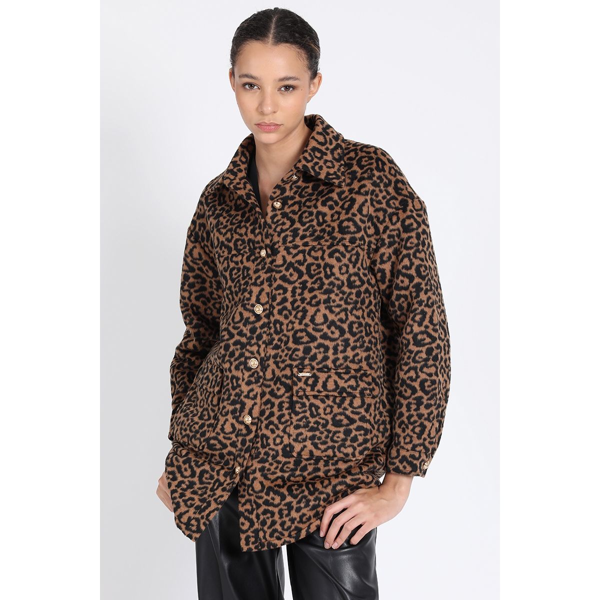 LIOLA - Sobrecamisa Soft Fantasia Animal, Café Liola