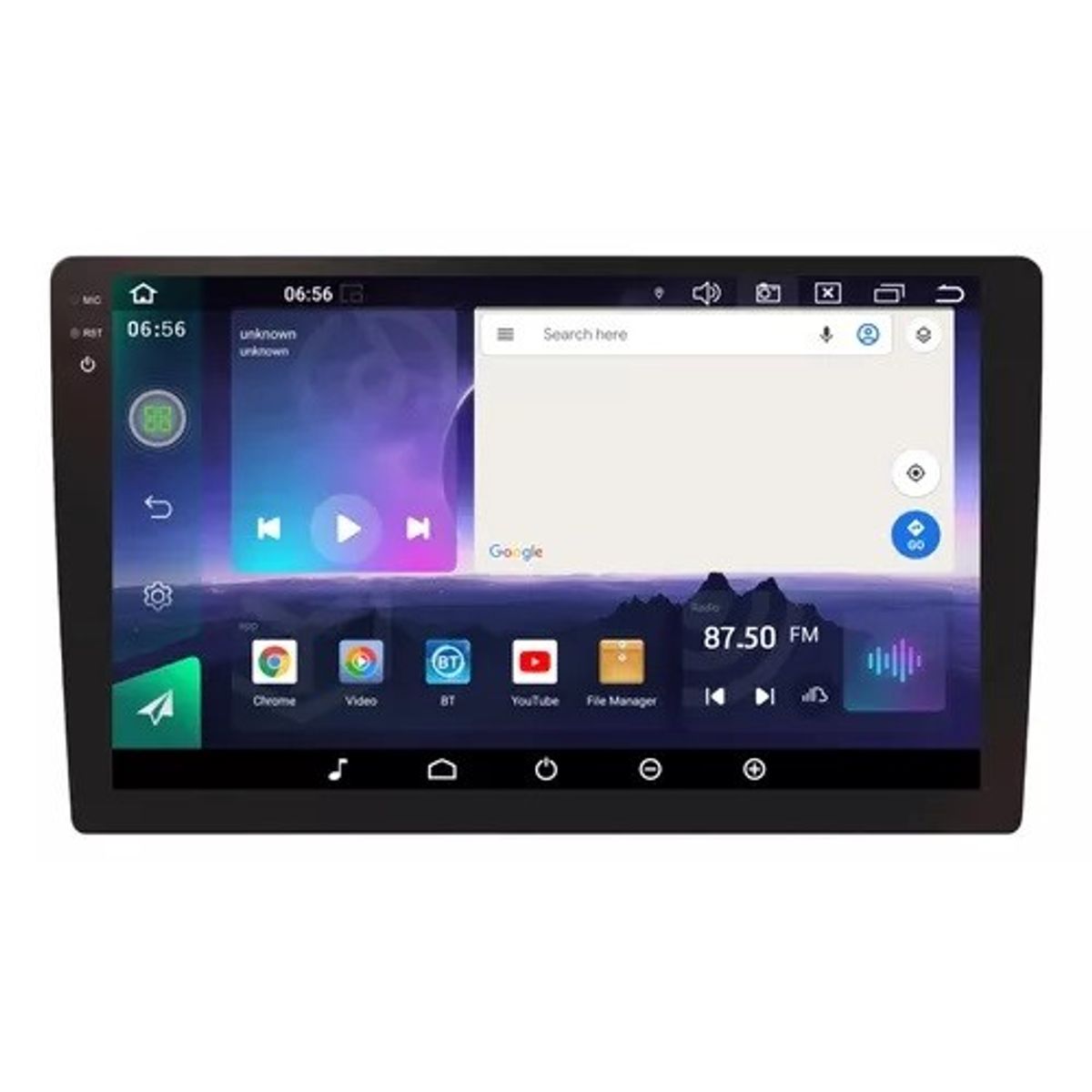 AIWA - Radio Auto Android Resolución 2k Con 4gb Ram Aw-2k