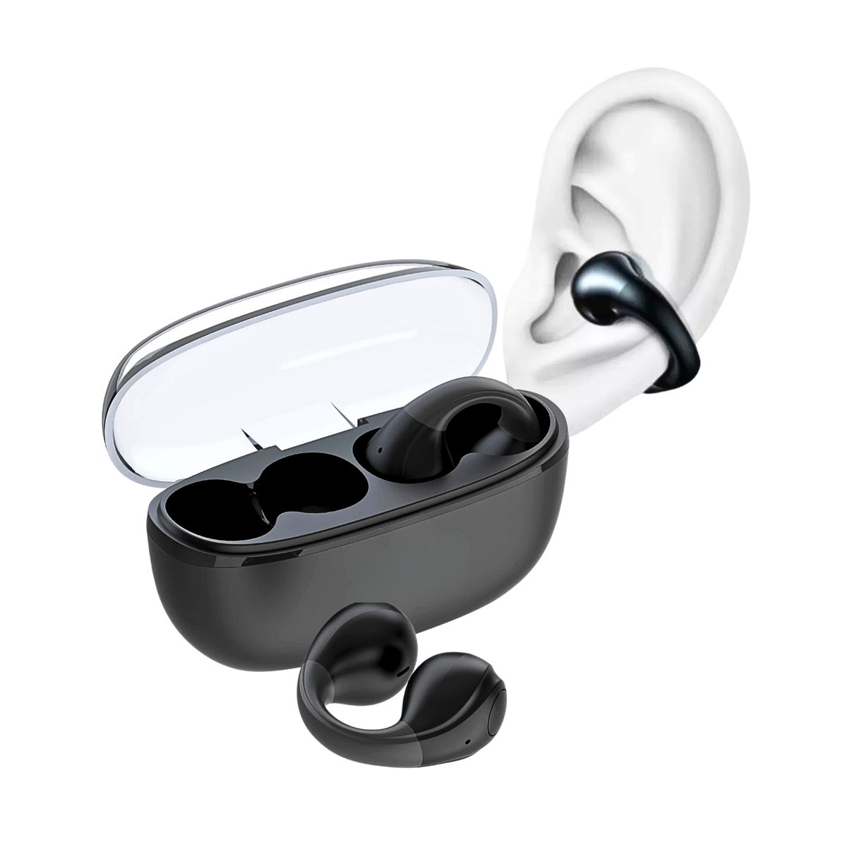 GENERICO - Audífonos Bluetooth Forma De Aro Inalámbricos Clip-on Buen Ajuste