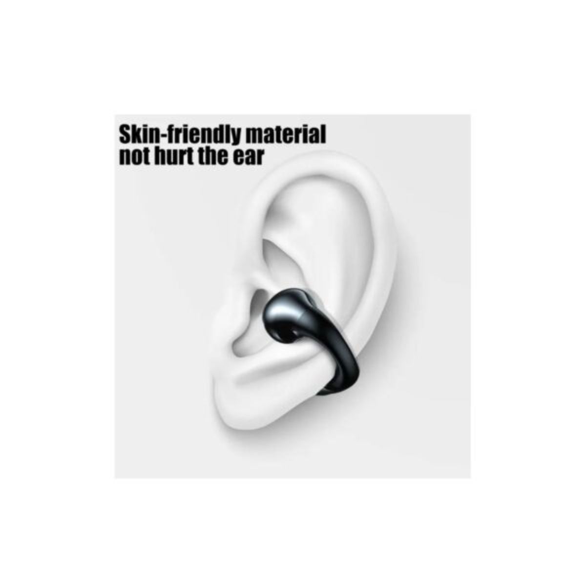 GENERICO - Audífonos Bluetooth Forma De Aro Inalámbricos Clip-on Buen Ajuste