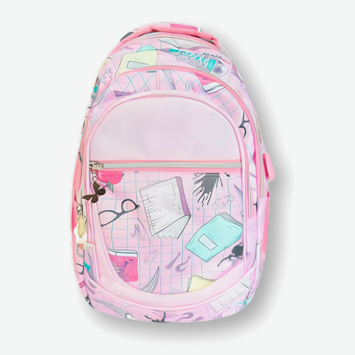 UTILISIMO - Mochila para Niña con Estuche de Lapices 43x30x13 cm