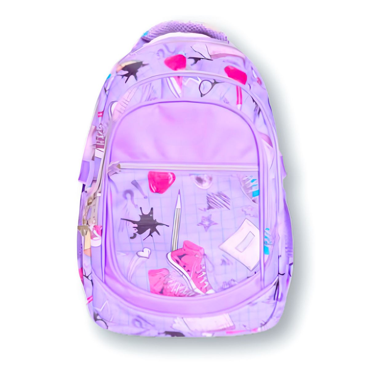 UTILISIMO - Mochila para Niña con Estuche de Lapices 43x30x13 cm