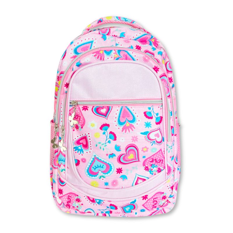 UTILISIMO - Mochila para Niña con Estuche de Lapices 43x30x13 cm