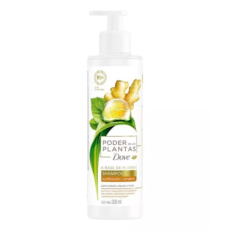 DOVE - Shampoo purificacion mas jengibre 300ml dove.