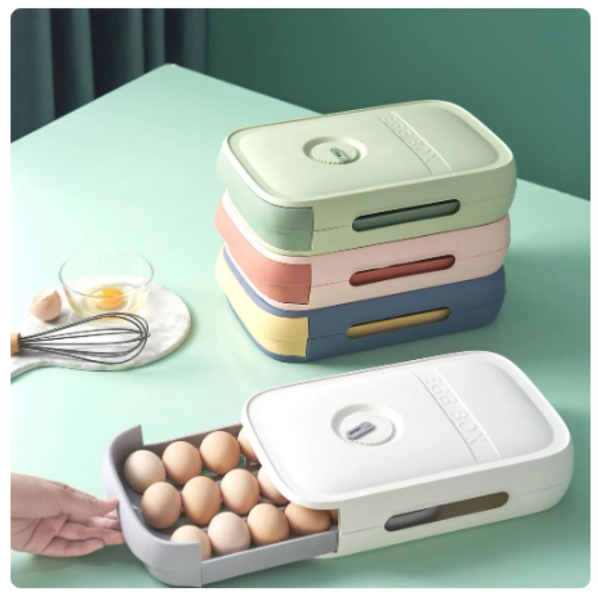 OEM - Organizador De Huevos Caja Para 18 - 21 Unidades