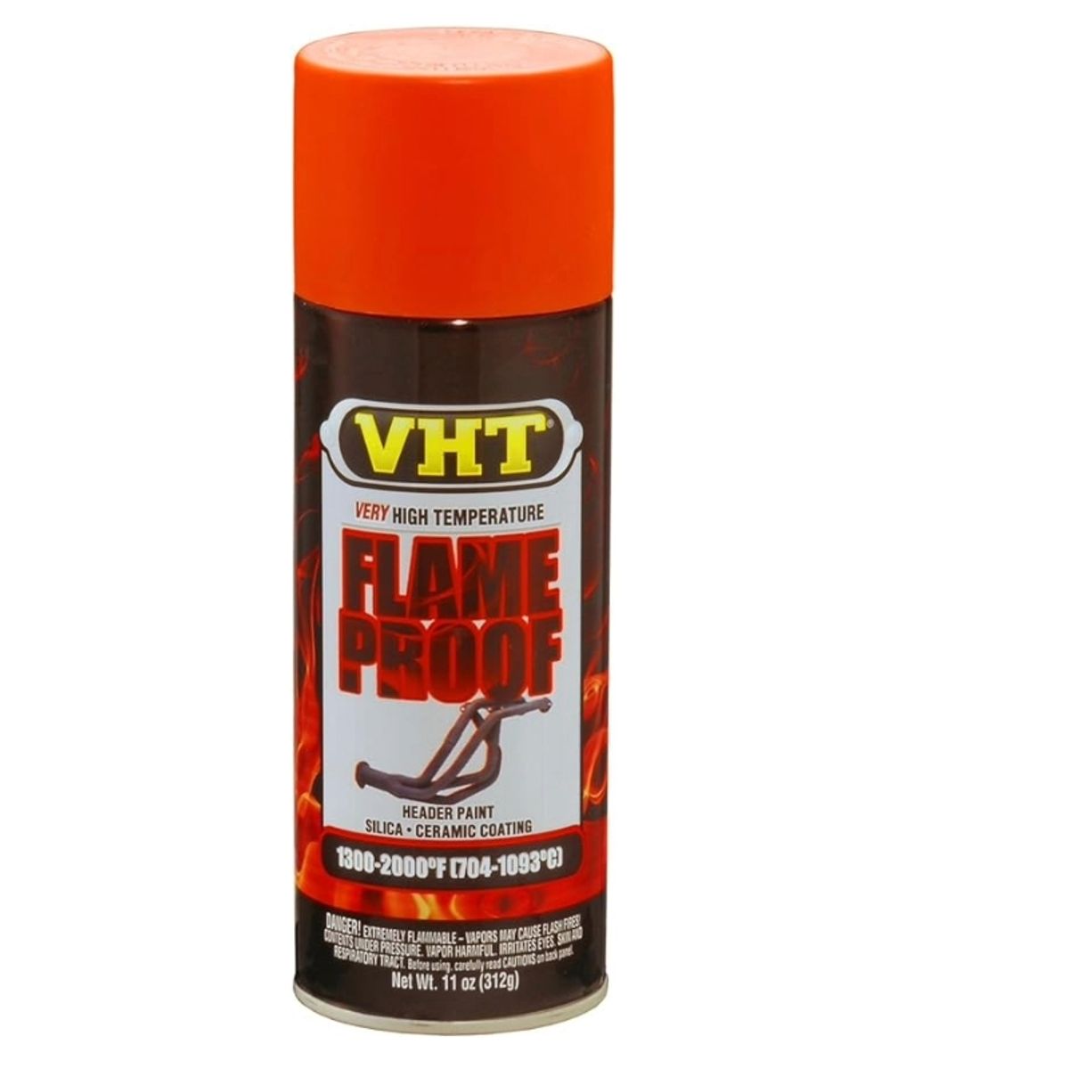 GENERICO - VHT Flameproof pintura alta temperatura escapes Orange