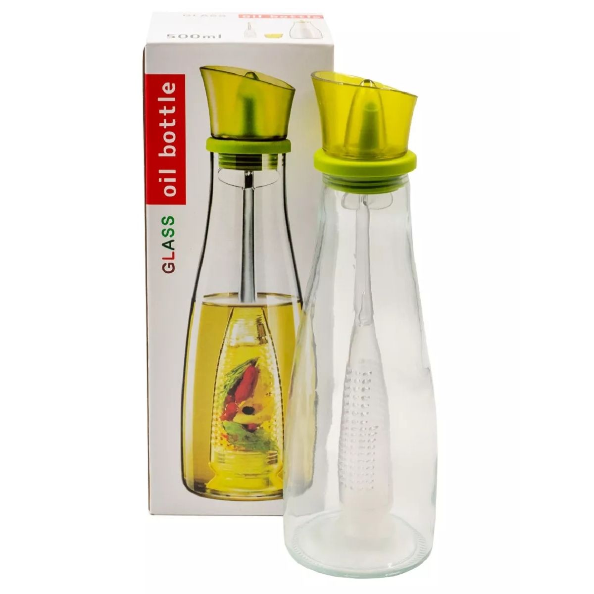 OEM - Botella Dosificador Para Aceite De Oliva Con Colador 500 Ml