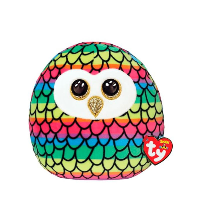 ANSALDO - TY SQUISH-A-BOOS  OWEN BÚHO ARCOIRIS LARGE.-