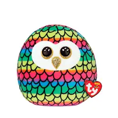 ANSALDO - TY SQUISH-A-BOOS OWEN BÚHO ARCOIRIS LARGE.-