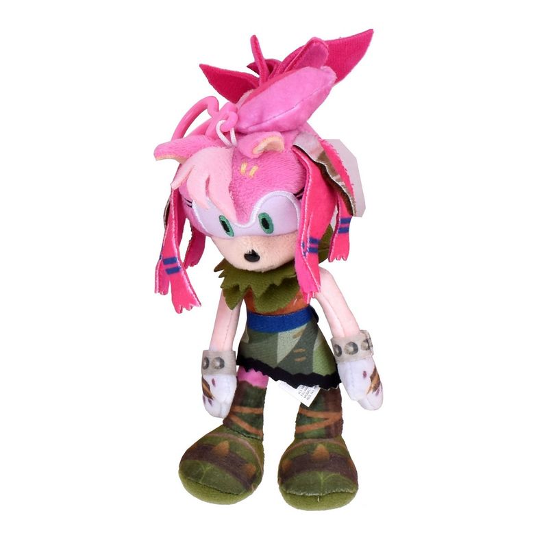 SONIC - Peluche De 15 Cms Con Clip Para Colgar Sonic - Amy