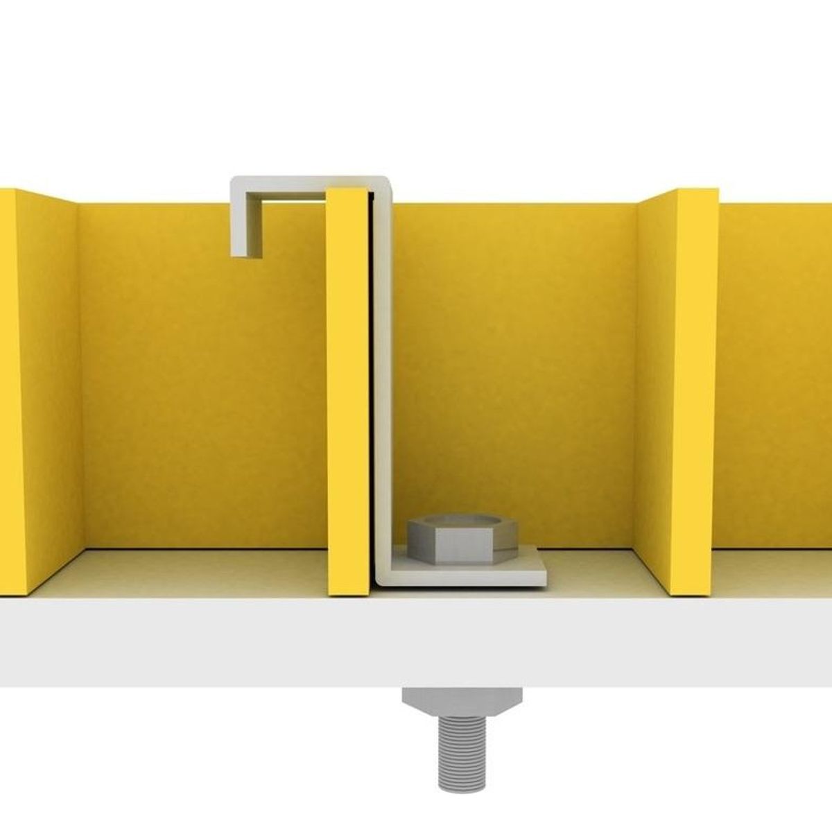 DVP - Fijación Parrilla Frp Tipo L Metálica 38x38mm Dvp