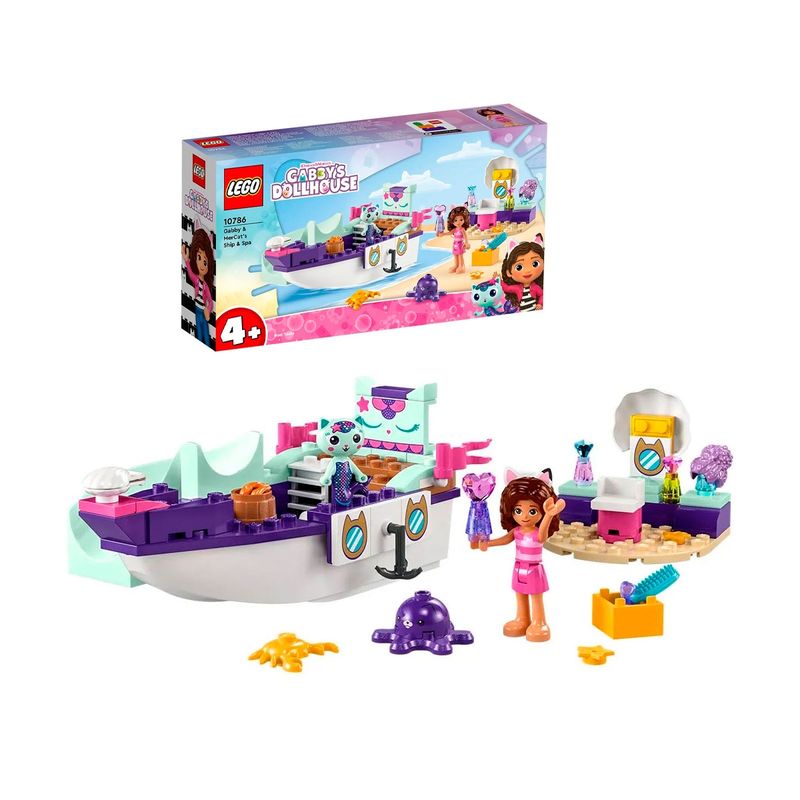 LEGO - Bloques LEGO Gabby Dollhouse barco y spa