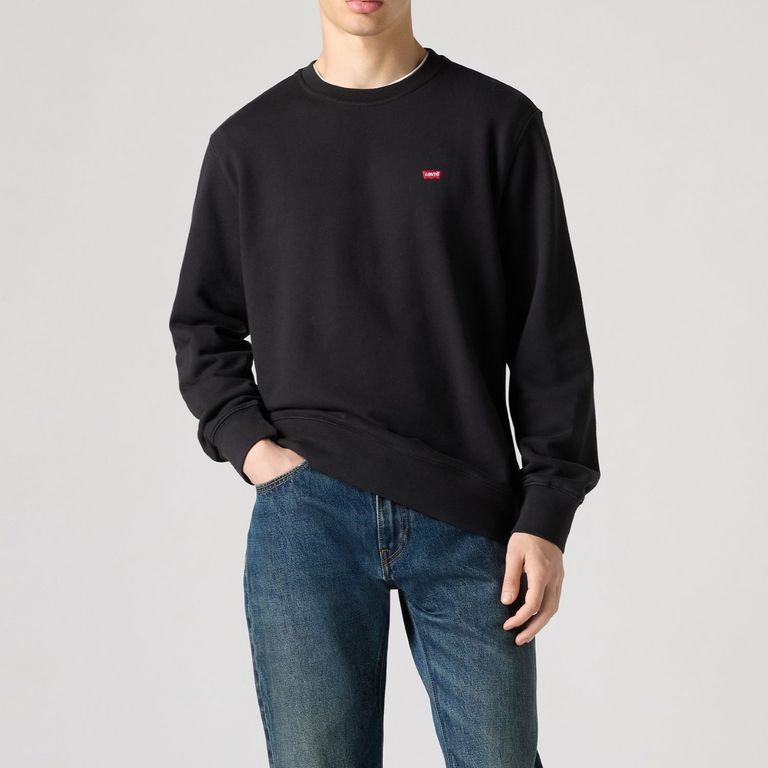 Poleron Hombre Regular Fit Negro Negro S