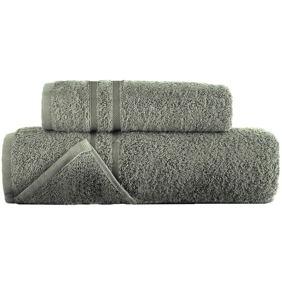 ROSEWOOD - Toallas Baño Premium Set 2 100% Algodón Rosewood Lujo - Verde