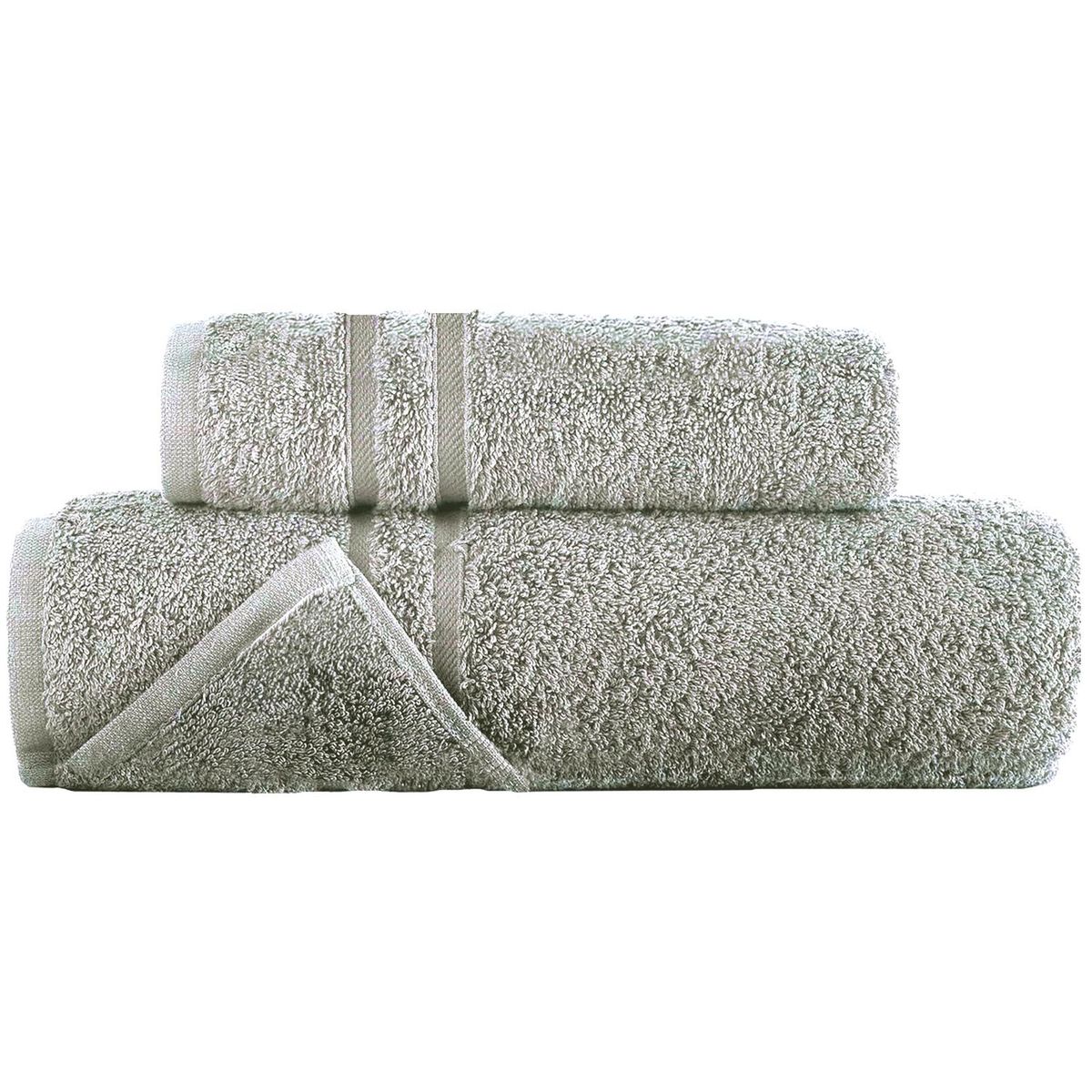 ROSEWOOD - Toallas Baño Premium Set 2 100% Algodón Rosewood Lujo - Gris