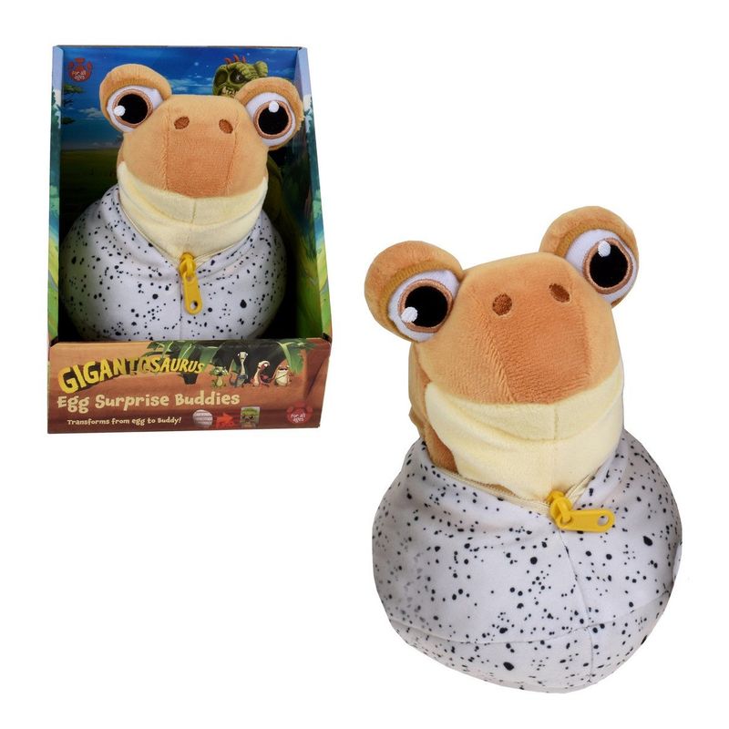 ANSALDO - Peluche 20 Cm Transformable En Huevo Gigantosaurio - Mazu