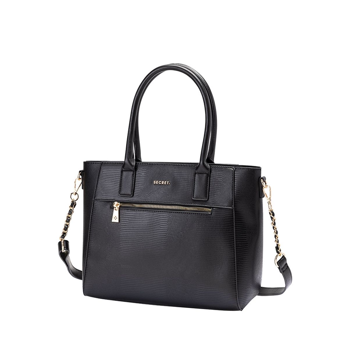SECRET - Cartera Tote Secret Virginia FW24 Negro L
