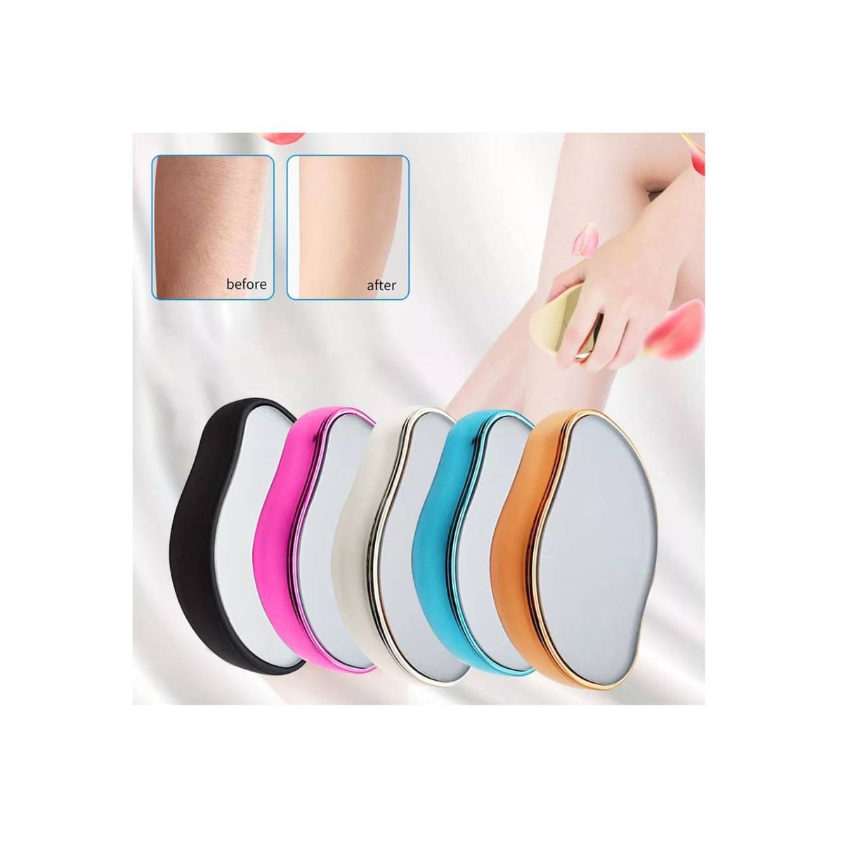 GENERICO - Depiladora Piedra De Cristal Indolora Colores Surtidos.