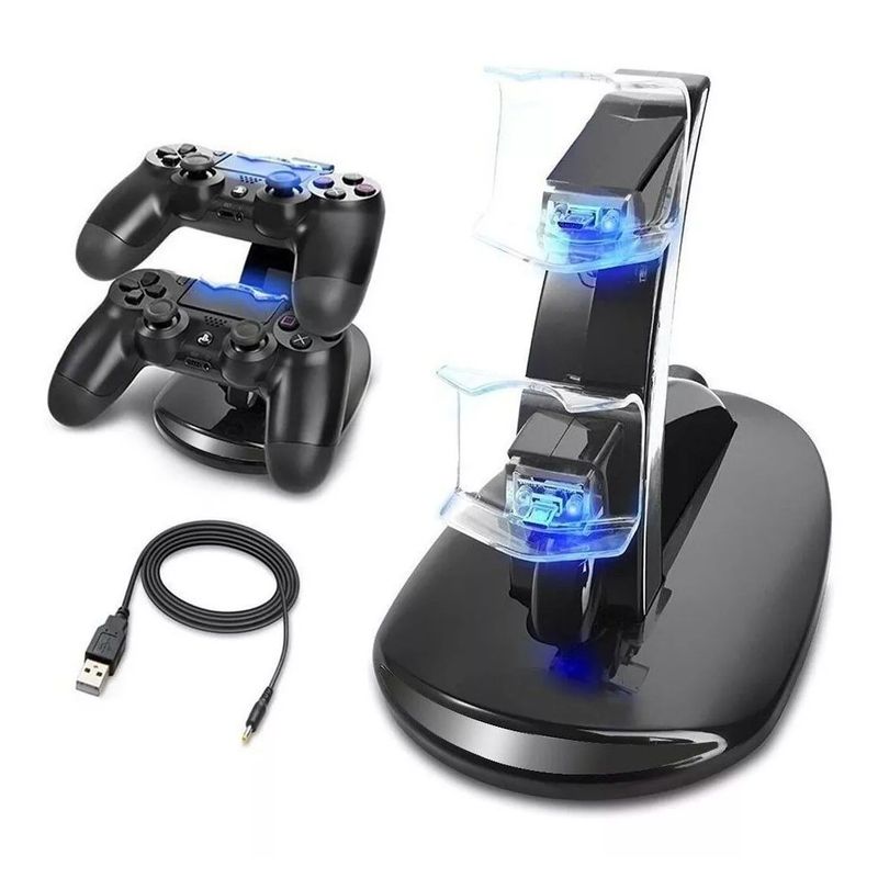 GENERICO - Cargador Doble Base Control Ps4 Dualshock