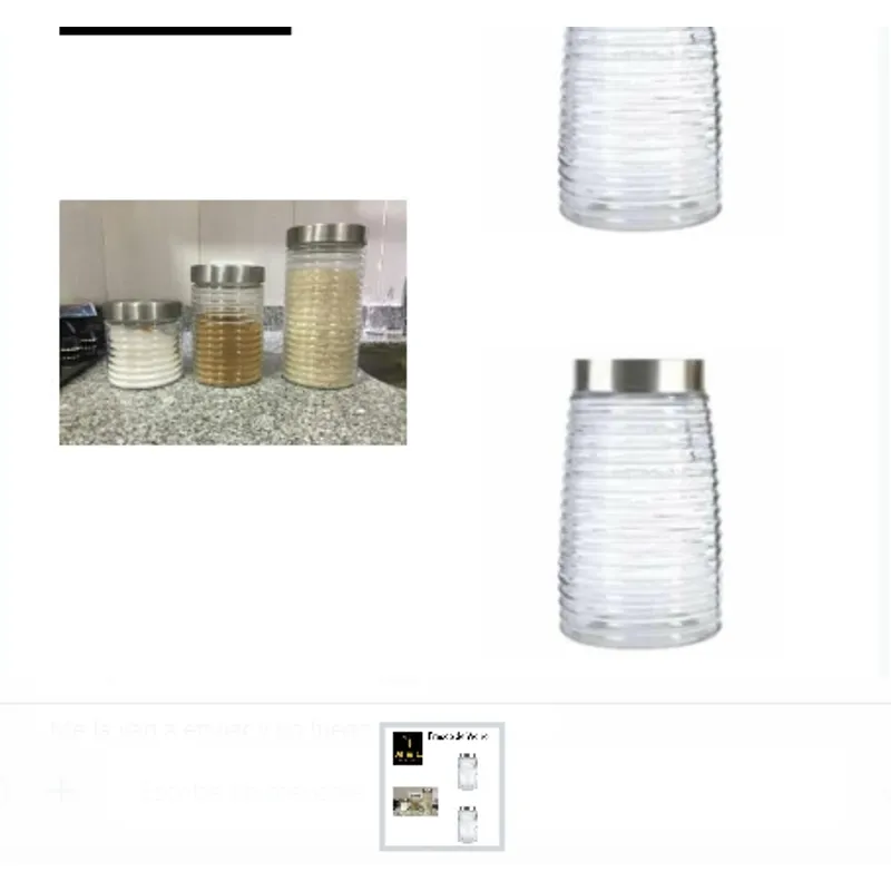 GENERICO - Frasco De Vidrio Para Alimentos Secos Adorables