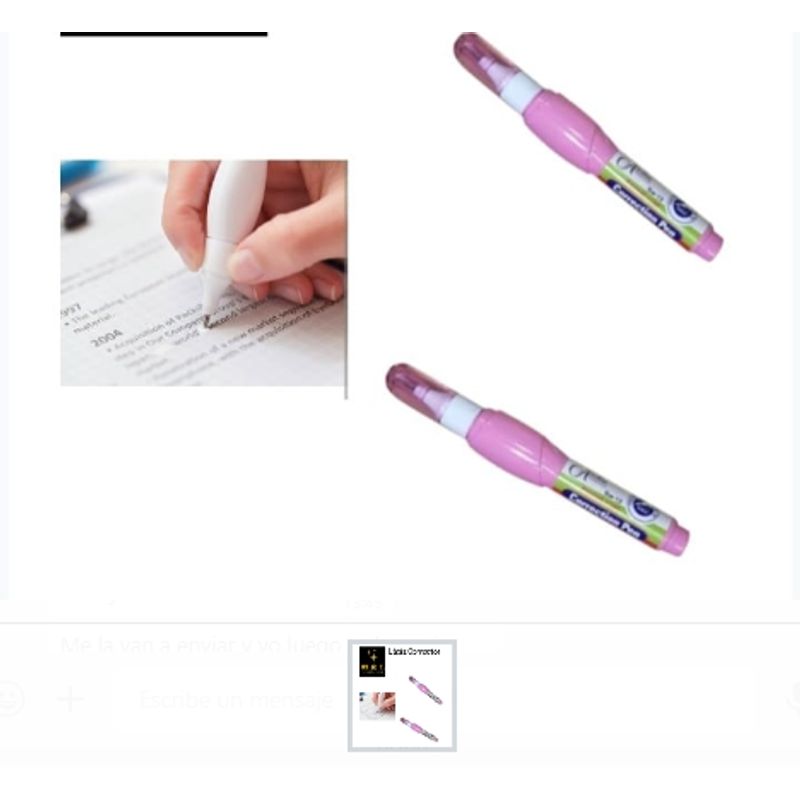 GENERICO - Lápiz Corrector De Escrituras Corrector