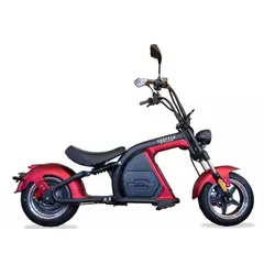GILROY MOTOR - CHOPPER MOTOCICLETA ELECTRICA ROJA