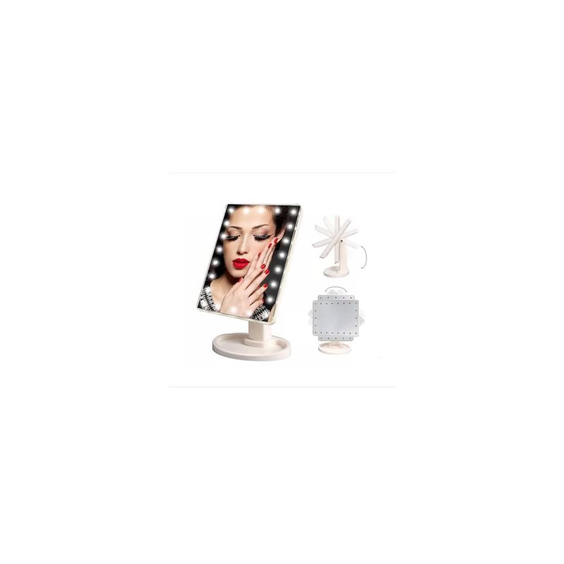 GENERICO - Espejo Led Portatil Para Maquillaje 22 Luces