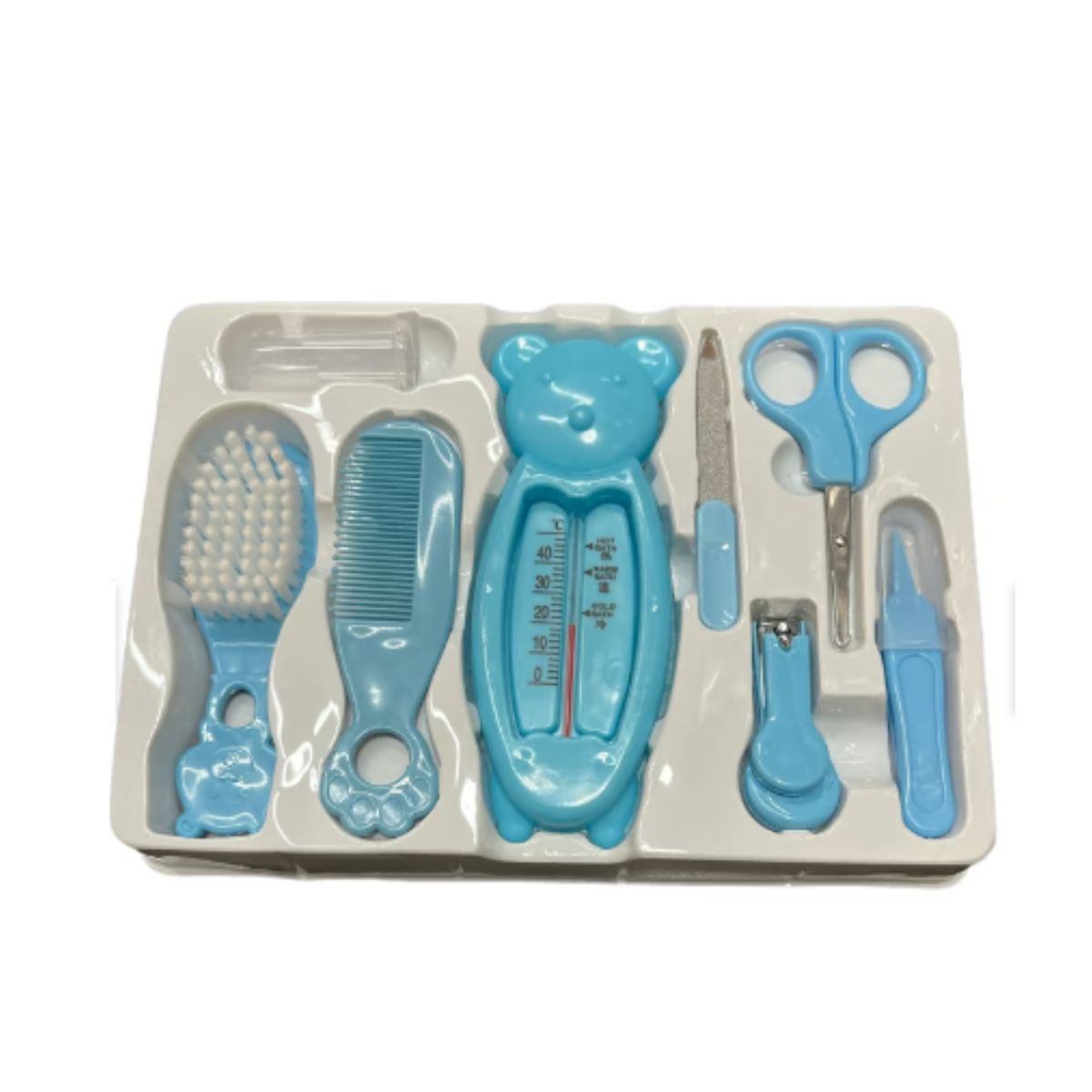GENERICO - Kit de 8 Piezas Set De Higiene Para Bebes Azul