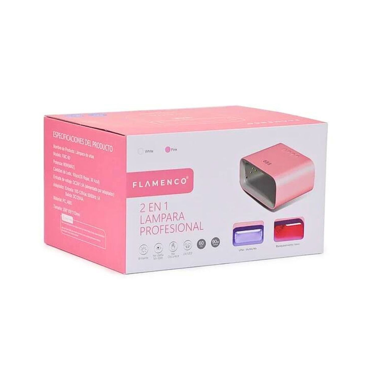 GENERICO - Máquina Lámpara Profesional Para Uñas 2en1 Manicure Pedicure