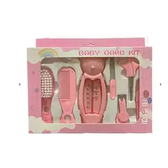 GENERICO - Kit de 8 Piezas Set De Higiene Para Bebes Rosado